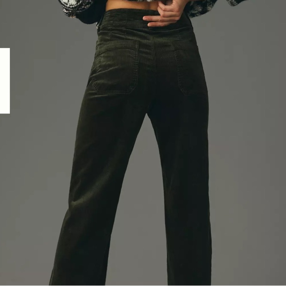 Maeve Colette green corduroys size 27